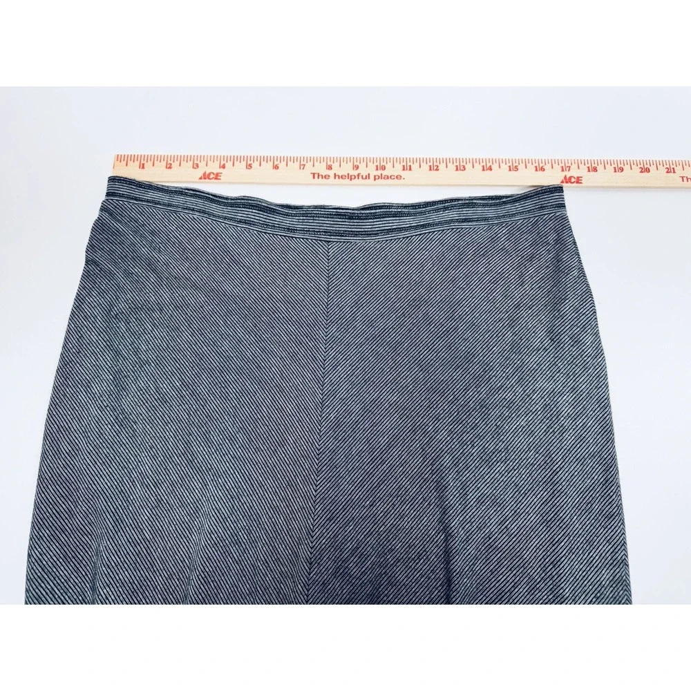 Amber Sun Maxi Skirt Large Black White Stripe Rayon Spandex A Line Canada